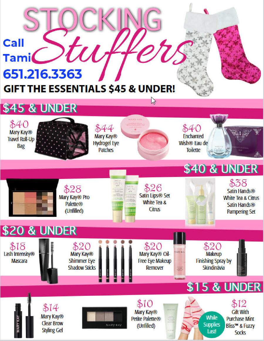 Stocking Stuffers with Tami Coalwell 651.216.3363